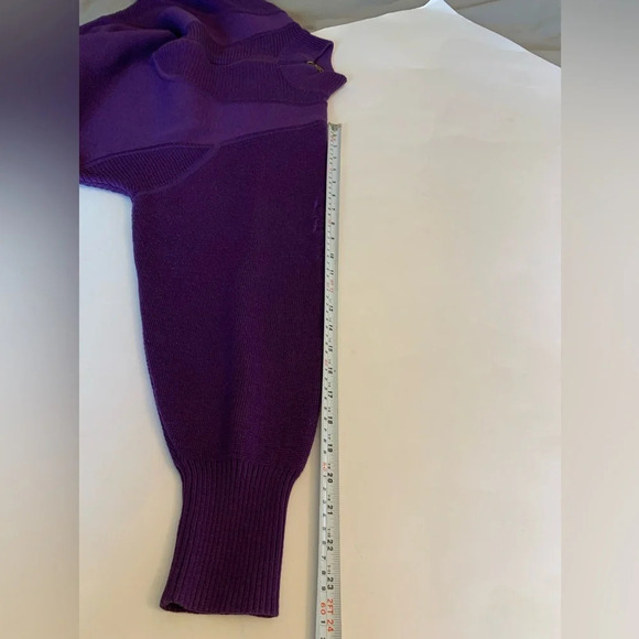 Vintage Bogner  quarter zip sweater. Purple size L. - Picture 13 of 15